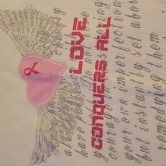 Ladies light pink breast cancer top - Picture 2 of 3